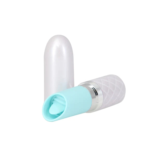 Pillow Talk LUSTY Flickering Tongue Lipstick Clitoral Vibrator with Swarovski