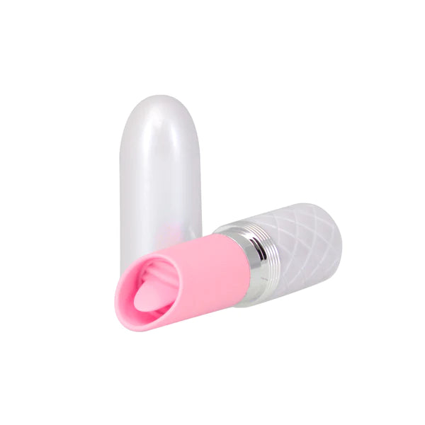 Pillow Talk LUSTY Flickering Tongue Lipstick Clitoral Vibrator with Swarovski Crystal