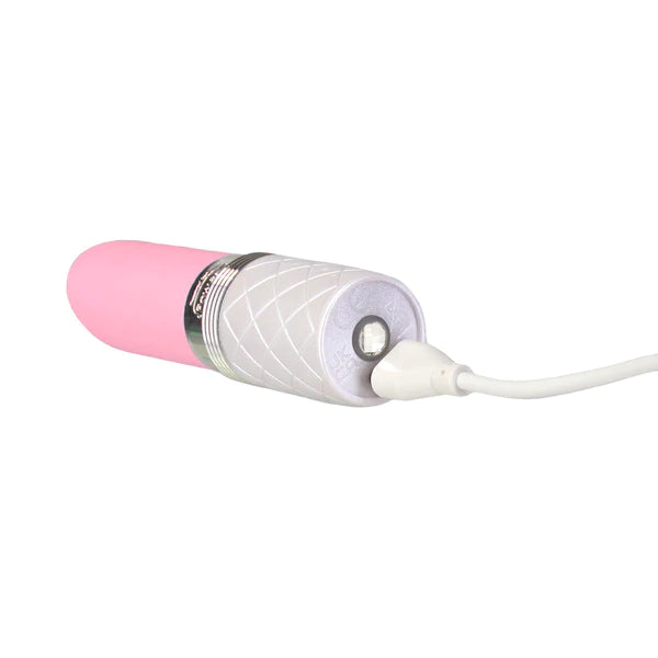 Pillow Talk LUSTY Flickering Tongue Lipstick Clitoral Vibrator with Swarovski Crystal