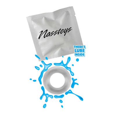 Nasstoys MY TEN ERECTION RINGS Lube + Tight Firm Ring 10 Pack Clear Cock Rings