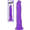 Pipedream NEON SILICONE WALL BANGER Purple Vibrating Dildo with Suction Cup