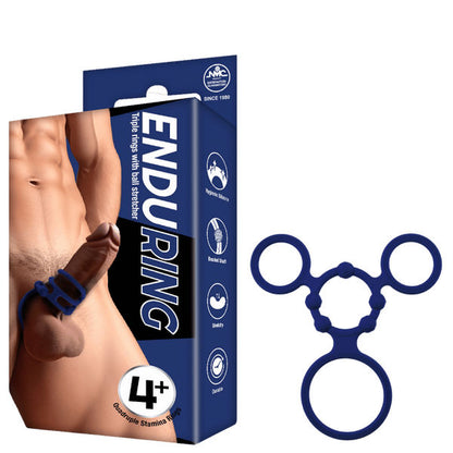 Excellent Power – Enduring Triple Rings With Ball Stretcher (Blue)