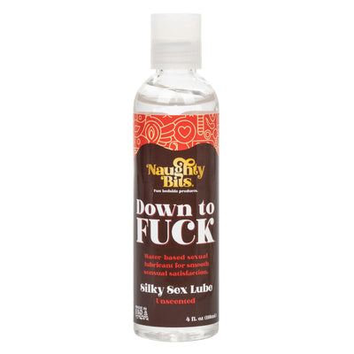 Naughty Bits DOWN TO FUCK Water Based Sexual Lubricant for Smooth Sensual Satisfaction 118ml