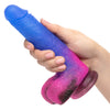 Naughty Bits OMBRE HOMBRE Vibrating Dildo with a Sparkling Glitter Fill