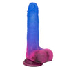 Naughty Bits OMBRE HOMBRE Vibrating Dildo with a Sparkling Glitter Fill