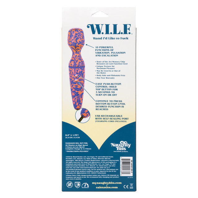 Naughty Bits W.I.L.F WAND I'D LIKE TO FUCK Body Wand Massager
