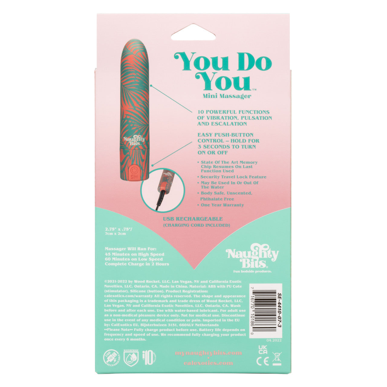 Naughty Bits YOU DO YOU Mini Bullet Vibrator Massager