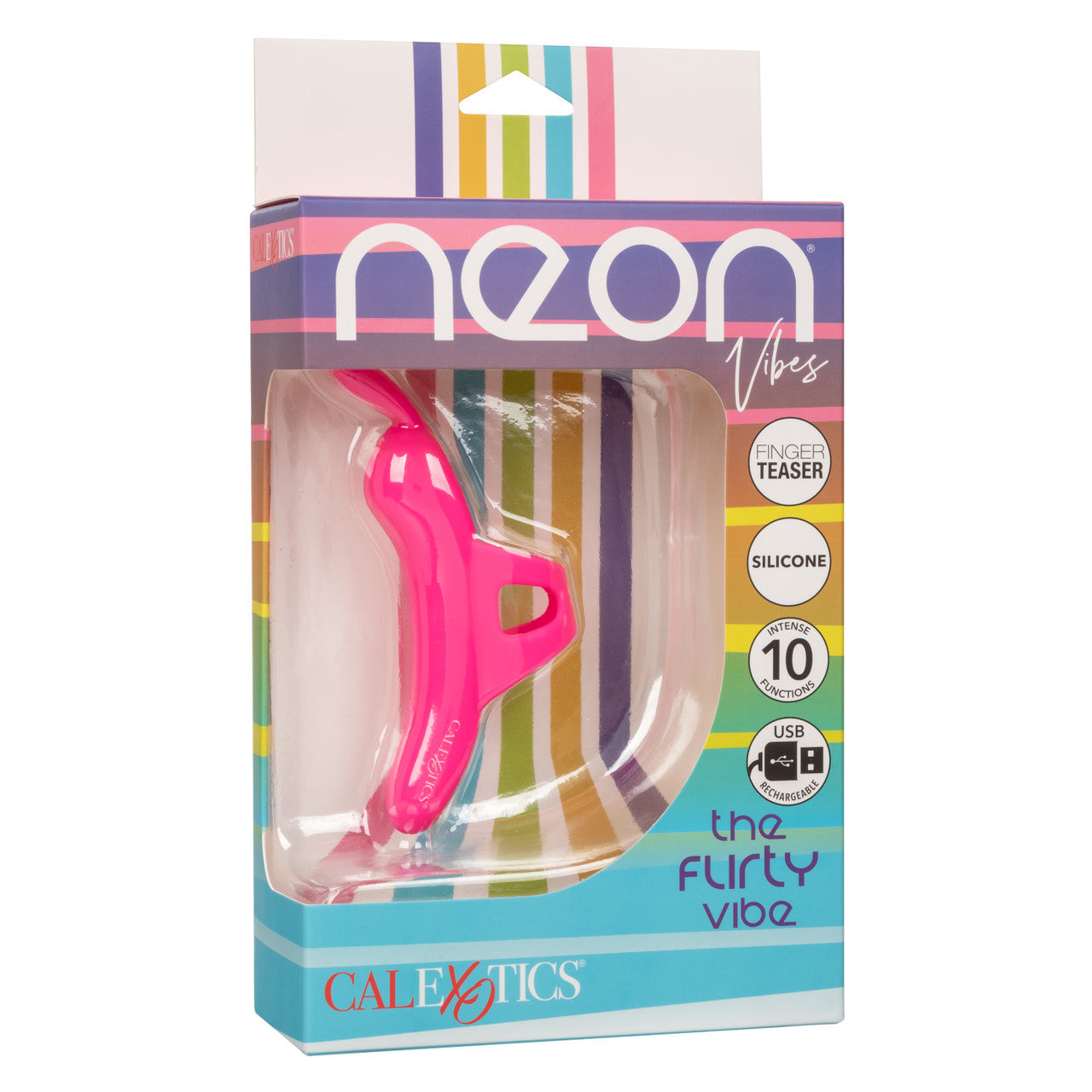 Neon Vibes THE FLIRTY VIBE Pink Finger Vibrator