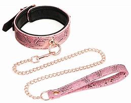 Spartacus Pink SNAKE PRINT collar and leash
