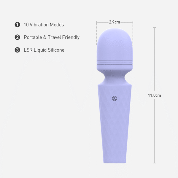 OVIYA Mini Bullet Wand Vibrator for Clitoral & Body Massage WDV03
