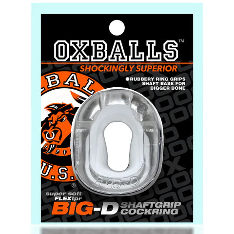 Oxballs BIG-D SHAFTGRIP COCK RING Clear