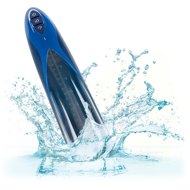 Optimum Series RECHARGEABLE WATERPROOF PENIS PUMP Blue