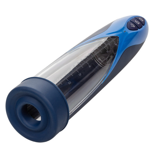 Optimum Series RECHARGEABLE WATERPROOF PENIS PUMP Blue