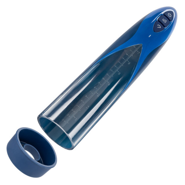 Optimum Series RECHARGEABLE WATERPROOF PENIS PUMP Blue