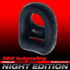 Oxballs 360 2 Way Special Edition Silicone Cock Sling and Ball Sling Black Cock Ring