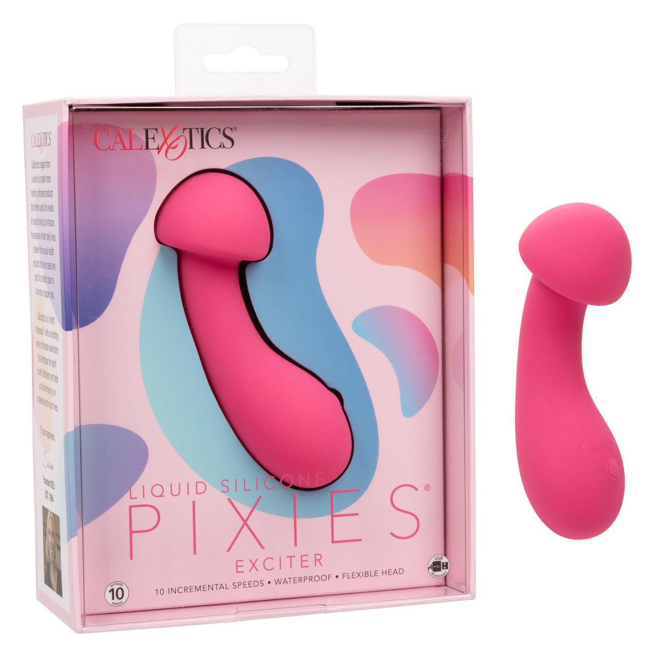 Pixies EXCITER Mini Body Wand Vibrator with Flexible Head
