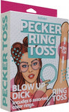 Pecker Ring Toss 3ft Tall Blow Up Dick includes 6 assorted rings