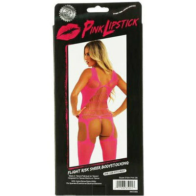 Pink Lipstick Lingerie FLIGHT RISK SHEER BODYSTOCKING