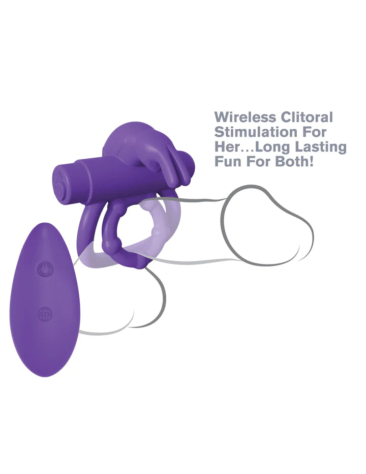 Pipedream Fantasy C Ringz REMOTE CONTROL RABBIT RING Vibrating Couples Cock Ring