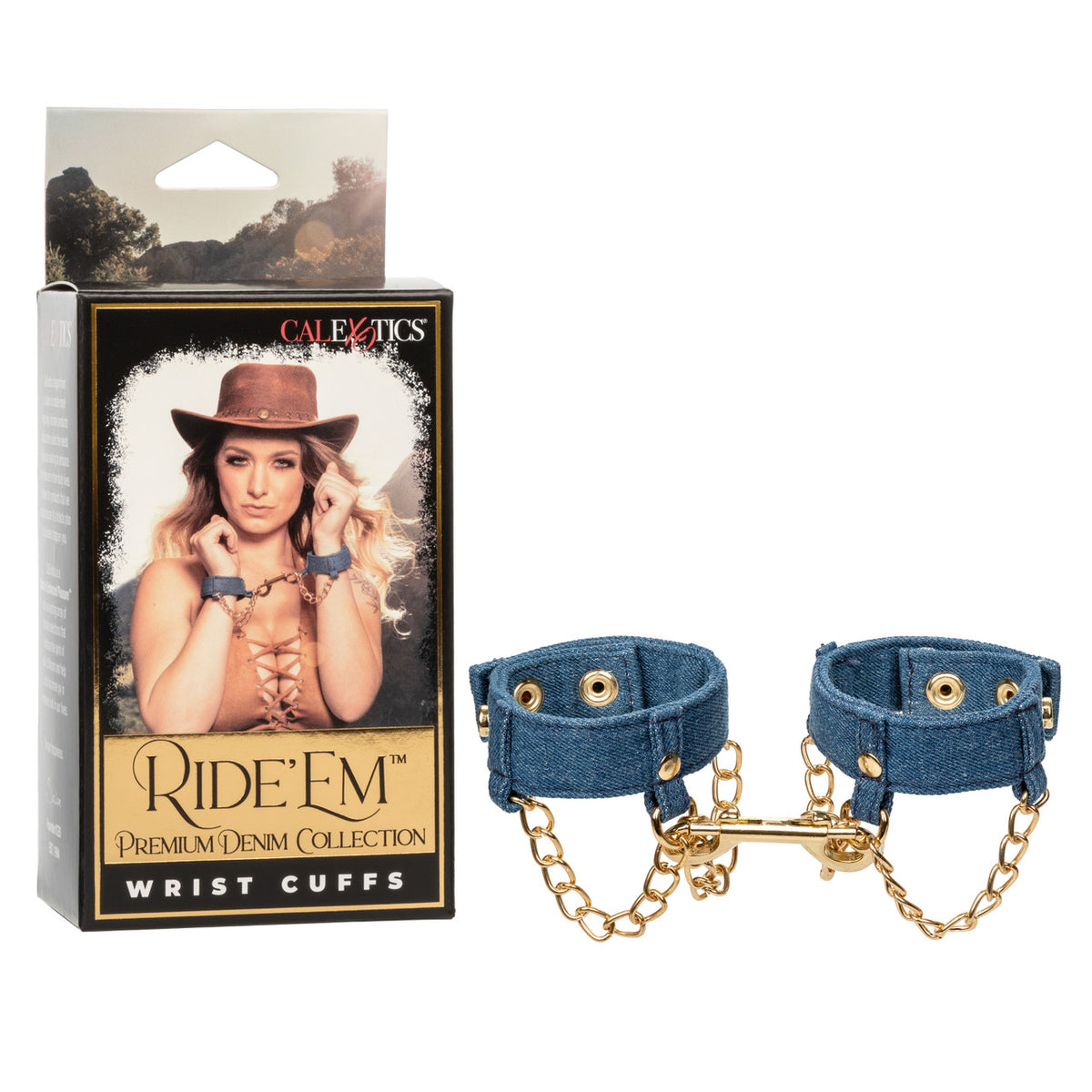 CaleXOtics RIDE'EM WRIST CUFFS Premium Denim Collection