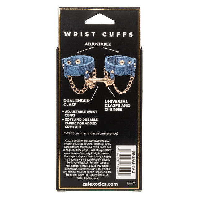 CaleXOtics RIDE'EM WRIST CUFFS Premium Denim Collection
