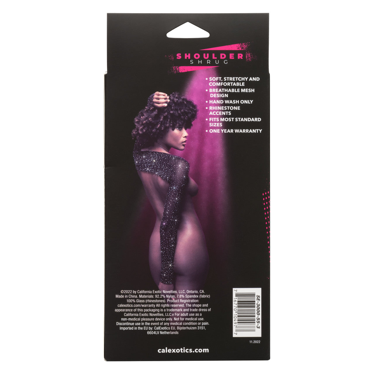 Radiance SHOULDER SHRUG Black with Sparkling Rhinestones