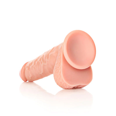 Realrock REALISTIC STRAIGHT DILDO with Balls and Suction Cup 9 inch