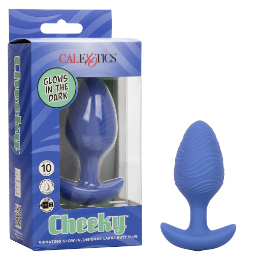 Cheeky™ Vibrating Glow-In-The-Dark Large Butt Plug - Premium Adult Toy