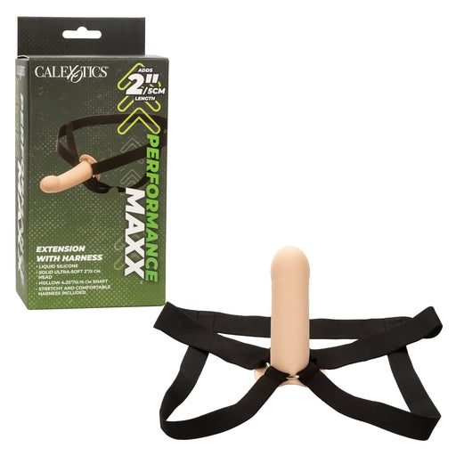 Performance Maxx Penis Extension with Harness - 2" Ivory Hollow Sleeve