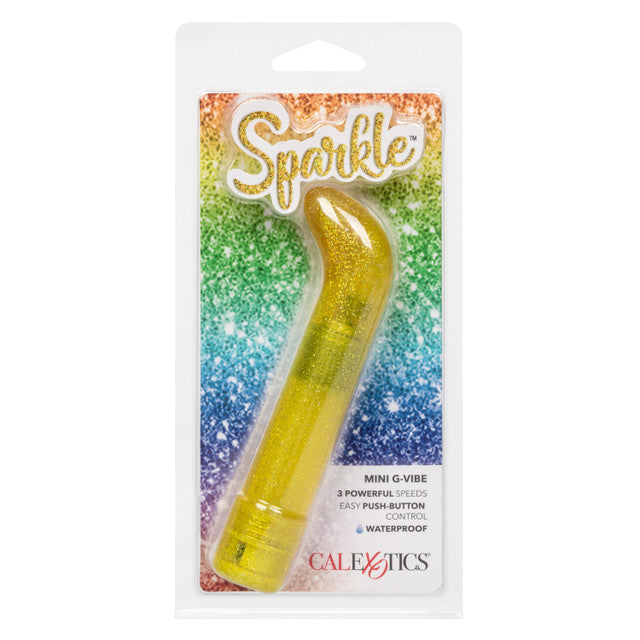 CaleXOtics SPARKLE Mini G-Vibe Yellow Sparkling Glitter Battery Powered G-spot Vibrator