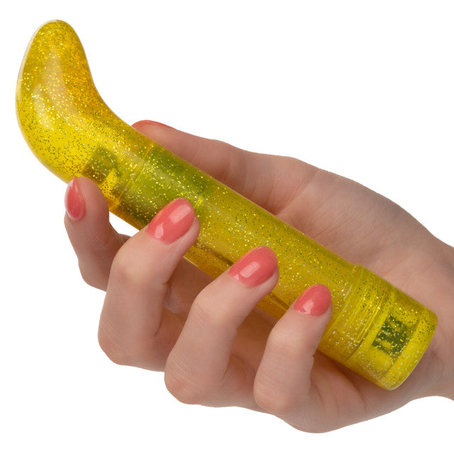 CaleXOtics SPARKLE Mini G-Vibe Yellow Sparkling Glitter Battery Powered G-spot Vibrator