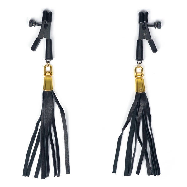 Alligator Tip Clamp - Leatherette Tassels