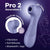 Satisfyer Pro 2 Generation 3 with App Control Clitoral Stimulator with Liquid Air Technology and Vibration Purple