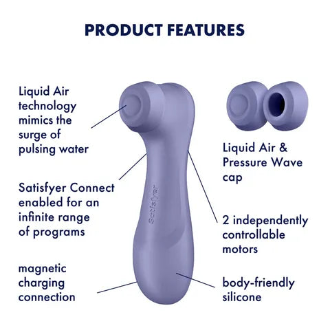Satisfyer Pro 2 Generation 3 with App Control Clitoral Stimulator with Liquid Air Technology and Vibration