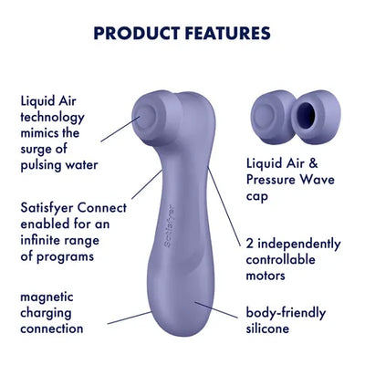 Satisfyer Pro 2 Generation 3 with App Control Clitoral Stimulator with Liquid Air Technology and Vibration