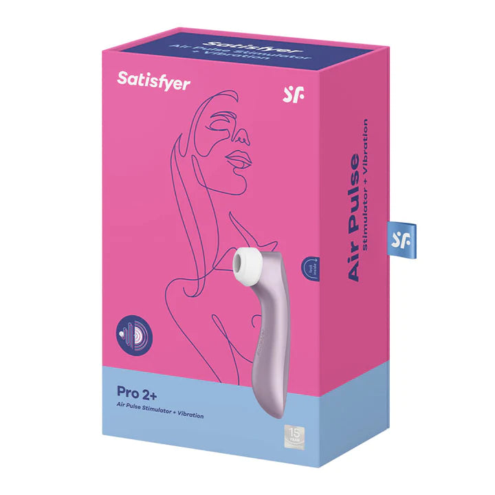 Satisfyer Pro 2 + with Vibration USB Rechargeable Clitoral Air Pulse Stimulator