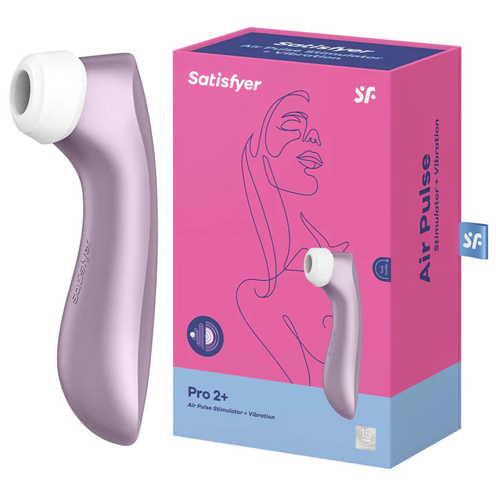Satisfyer Pro 2 + with Vibration USB Rechargeable Clitoral Air Pulse Stimulator
