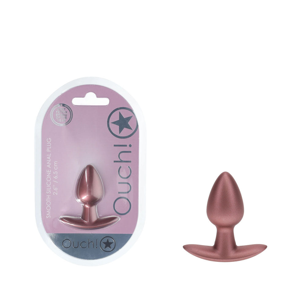 OUCH, Smooth silicone anal Plug 2.6"
