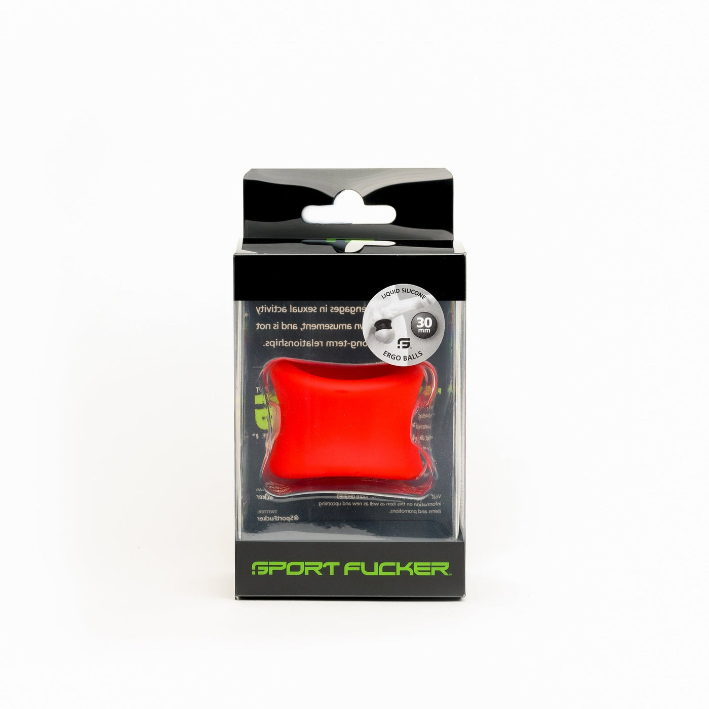 Sport Fucker ERGO BALLS 30mm Liquid Silicone Ball Stretcher Red