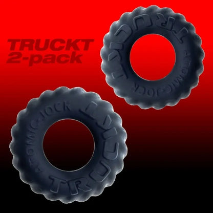 Oxballs Night Edition TRUCKT 2 PIECE COCK RING + BALLRING + SHAFTRING SET