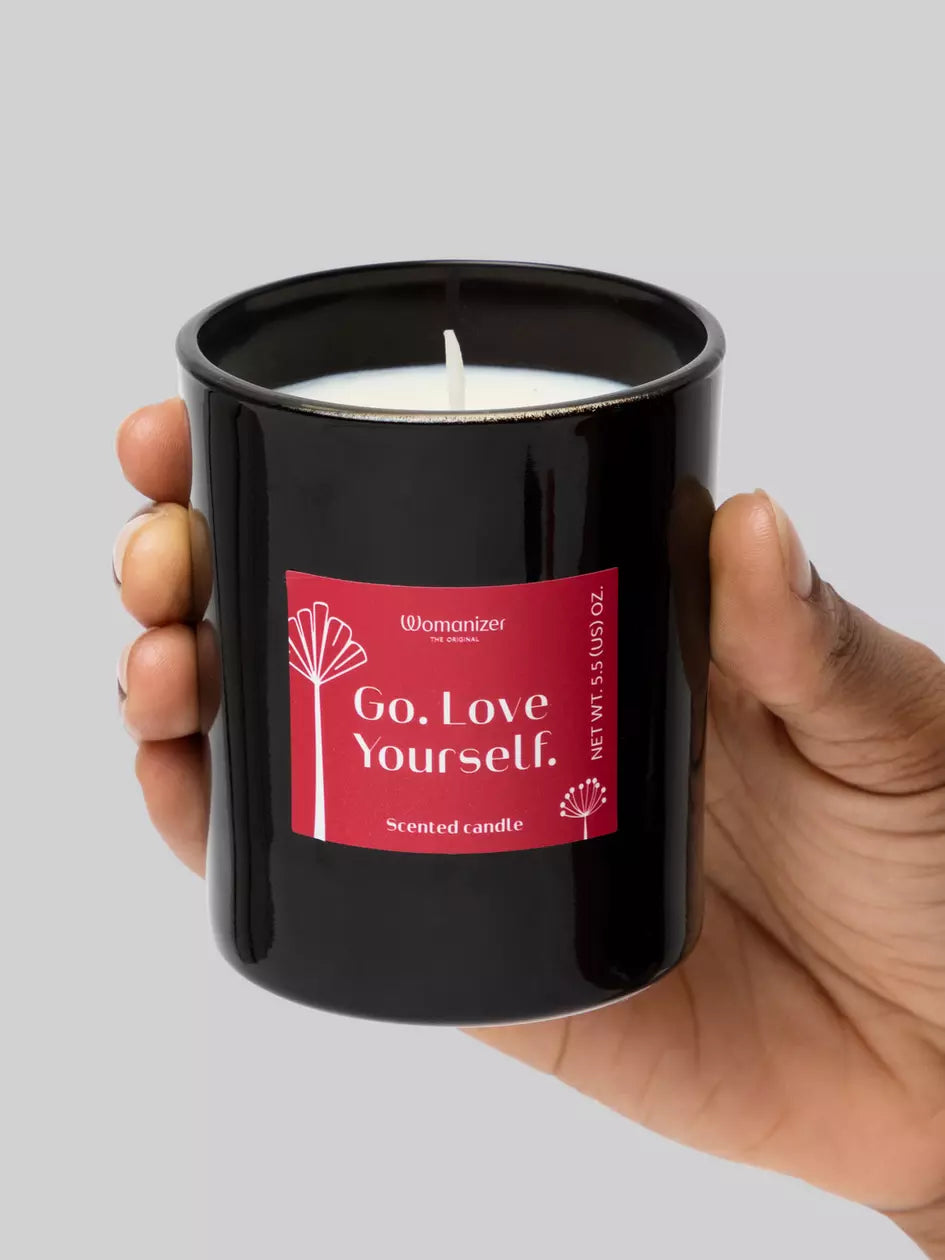 Womanizer Go Love Yourself White Tea Scented Candle 5.5 Oz
