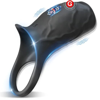 Vibrating Cock Ring – 10-Speed Rechargeable Medical-Grade Silicone