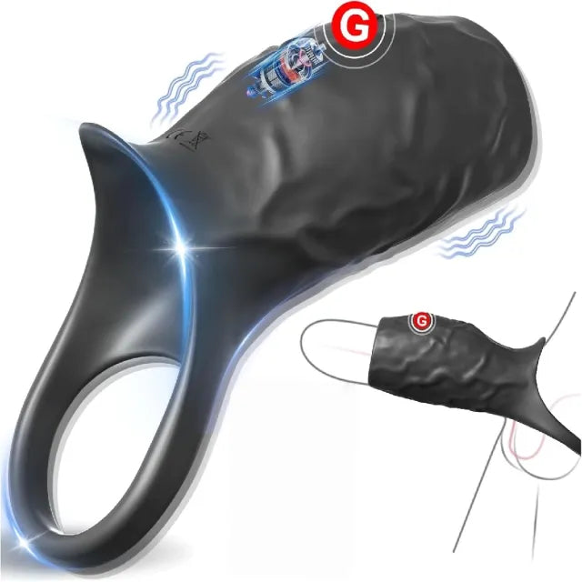 Vibrating Cock Ring – 10-Speed Rechargeable Medical-Grade Silicone