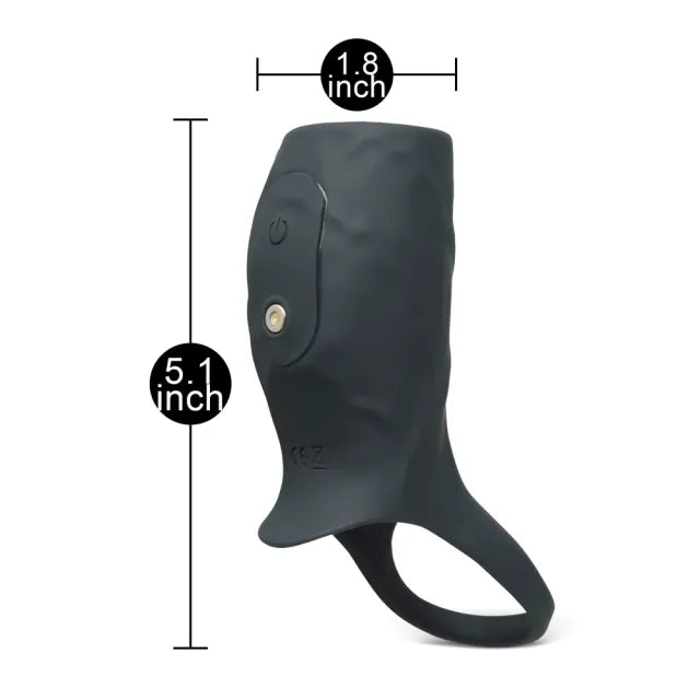 Vibrating Cock Ring – 10-Speed Rechargeable Medical-Grade Silicone