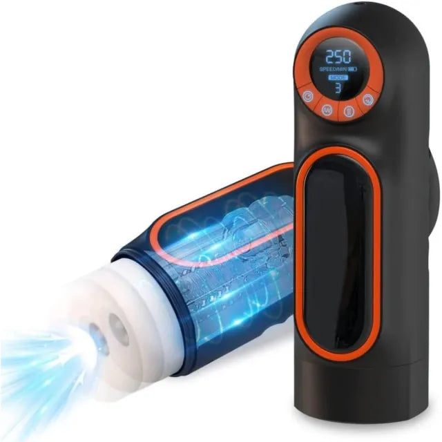 SirenDrive Pro Automatic Male Masturbator – 10-Speed Suction, Thrust & Vibration