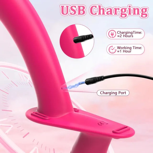 Double Ended Remote Vibrating Strap On Dildo 7.5 Inch - Dual Pleasure