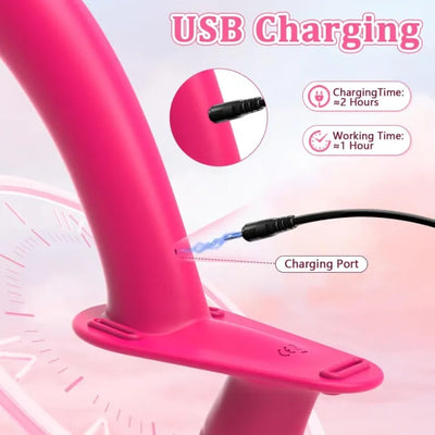 Double Ended Remote Vibrating Strap On Dildo 7.5 Inch - Dual Pleasure