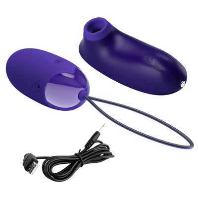 Pretty Love ORTHUS YOUTH Clitoral Sucker and Wireless Remote Control Egg Vibrator