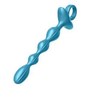 Luv Inc Grooved Ring Anal Beads - 10 Vibration Modes with Remote Control