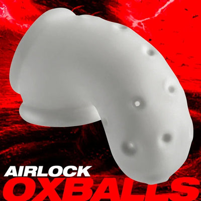 Oxballs AIRLOCK BLUBBERY LUSH AND SLICK VENTILATED DICKLOCKER Silicone Chastity Cage